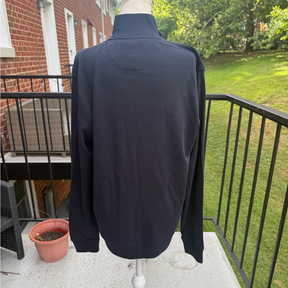 Ted Baker Navy Half-Zip Pullover with Button Pocket Size 4 (Large) - Picture 3 of 12